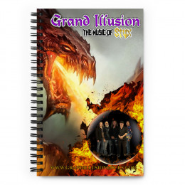 GRAND ILLUSION Fireball Crystal - Spiral notebook copy